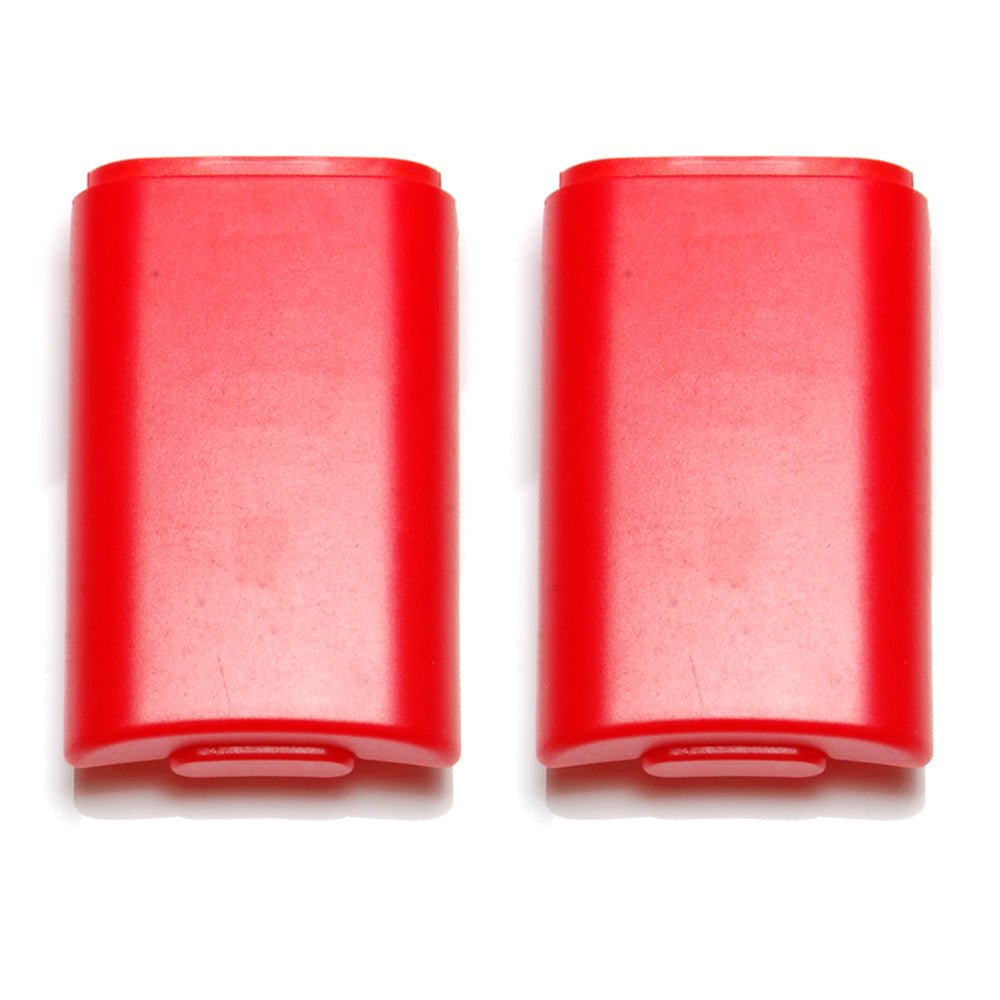 ZedLabz battery holder shell cover for Microsoft Xbox 360 wireless controllers - 2 pack red