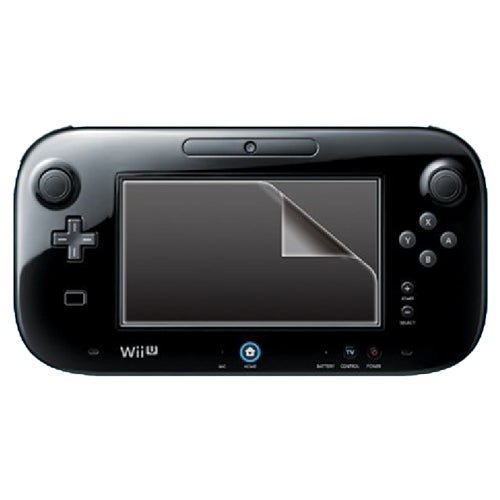 ZedLabz clear screen protector guard & cleaning cloth for Nintendo Wii U Gamepad - 2 pack