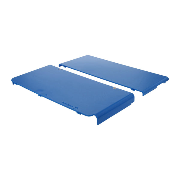 ZedLabz compatible top & bottom cover plates for Nintendo new 3DS console - Blue