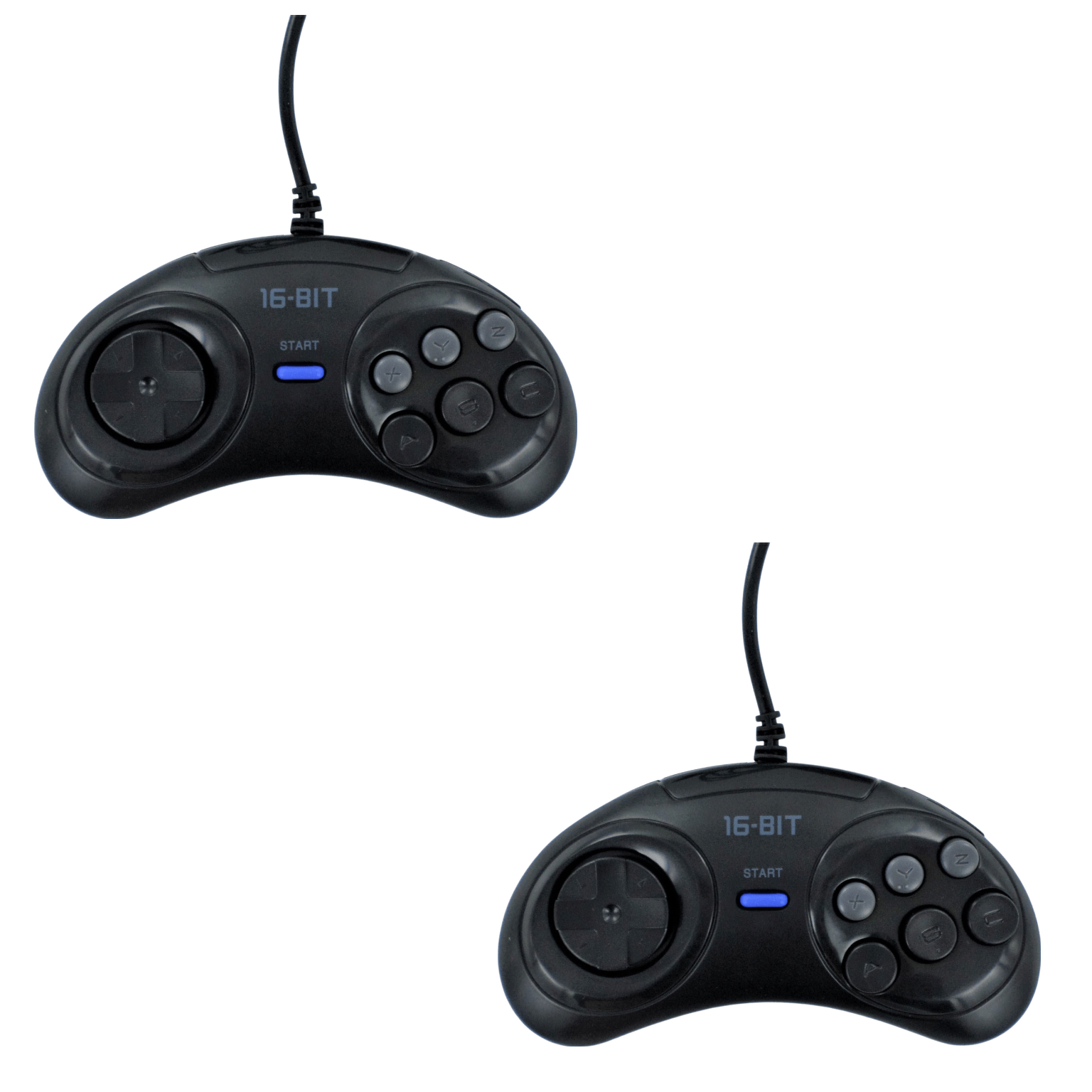 ZedLabz compatible wired controller for Sega Mega Drive (Genesis) & Master System - 2 pack