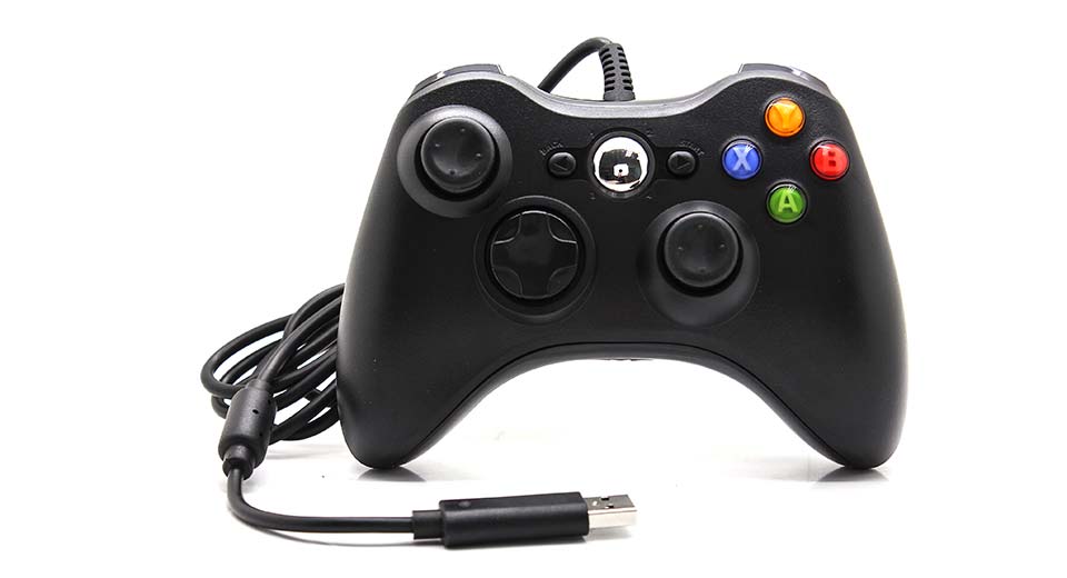 Zedlabz Compatible Wired USB Controller Gamepad joypad for xbox 360 Slim - Black