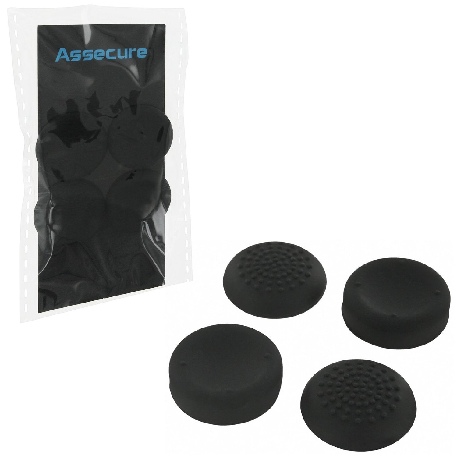 ZedLabz concave & convex silicone thumb stick grip caps for PS3 - black
