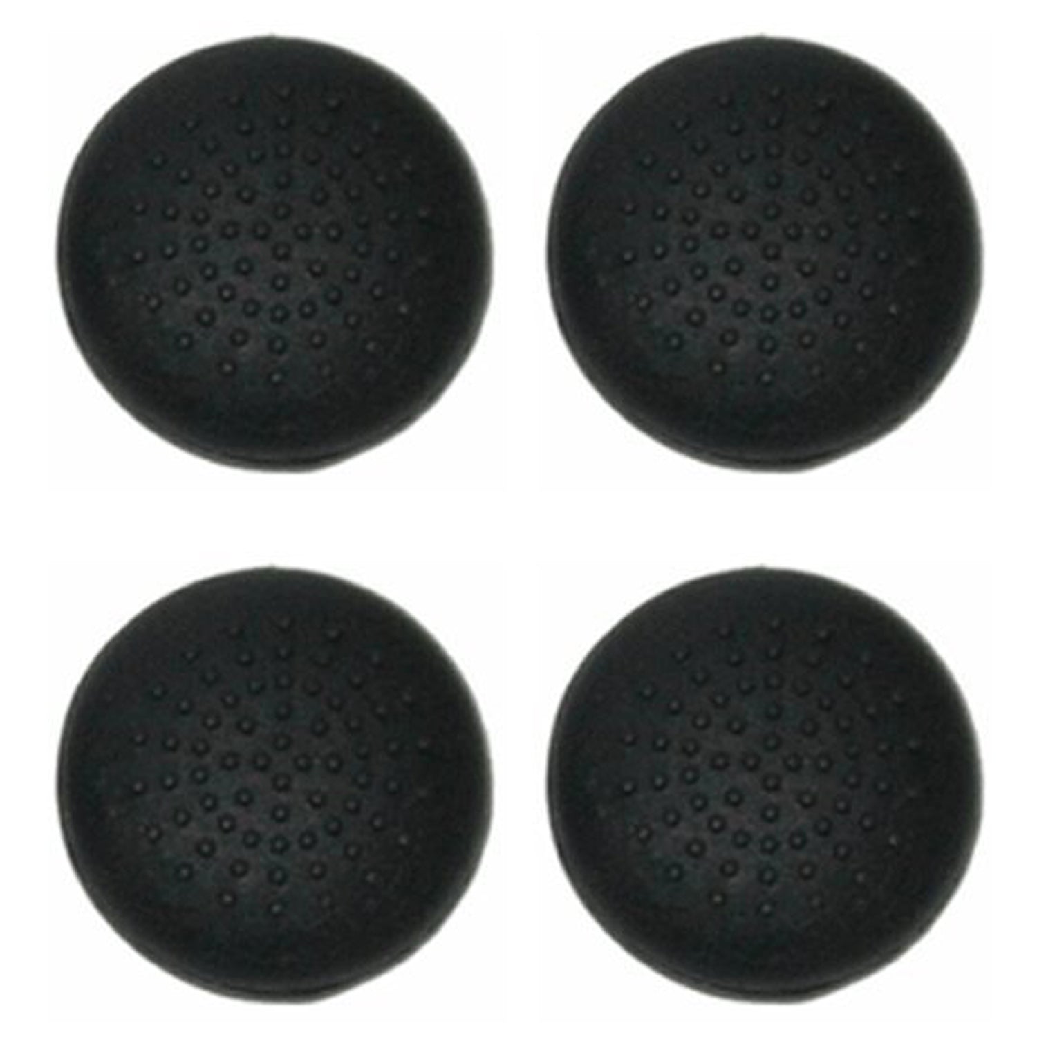 ZedLabz convex dotted silicone thumbstick grips for PS3 controller thumb stick caps - 4 pack black