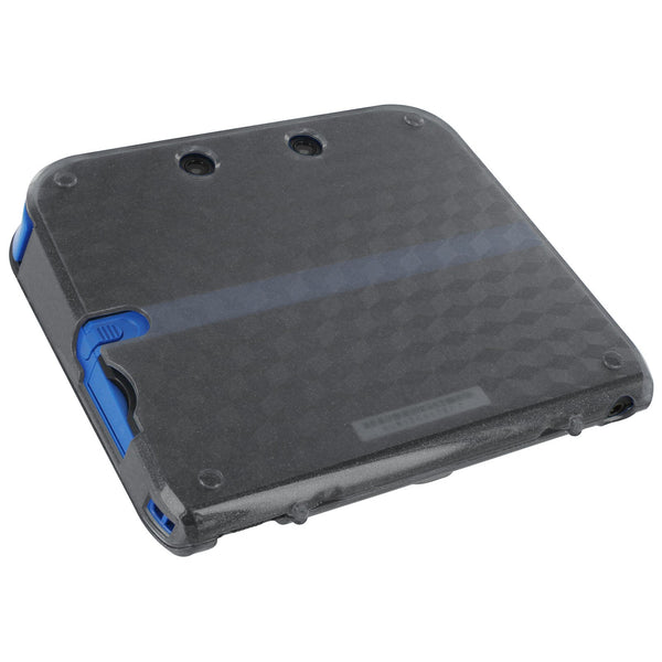 Zedlabz crystal clear polycarbonate plastic hard case protective armour cover shell for Nintendo 2DS - Glitter Black