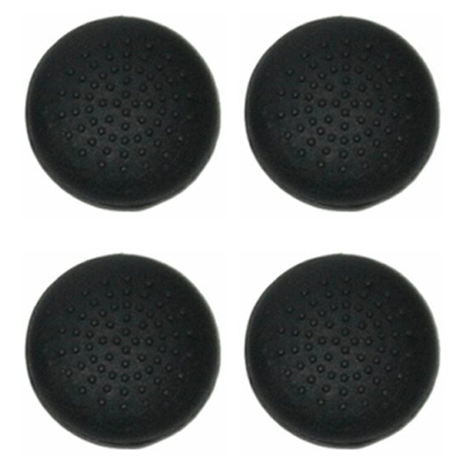 ZedLabz dotted convex silicone thumb grips for Sony PS4 controllers thumb stick caps - 4 pack black