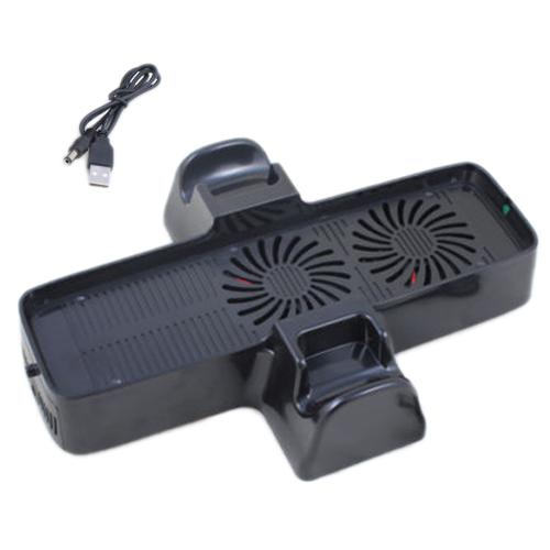 ZedLabz dual cool vertical console and controller storage stand for Microsoft Xbox 360 - black