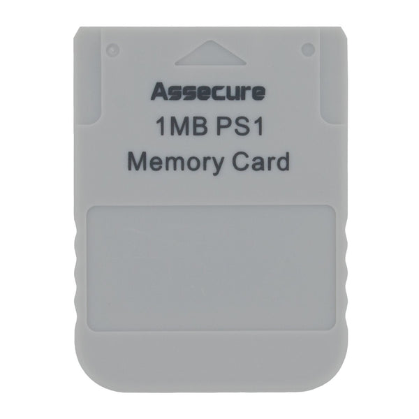 ZedLabz Memory card for Sony PS1 1MB 15 block PSX PlayStation one PSone (PS2 compatible*) - 2 pack grey