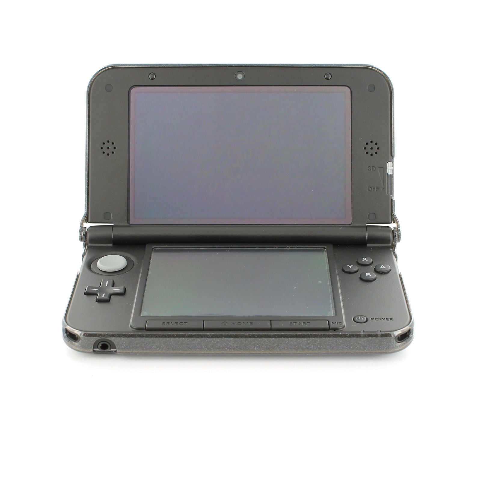 ZedLabz polycarbonate crystal hard case cover shell for Nintendo 3DS XL (Old 2012 model) protective armour - black glitter armor - 2