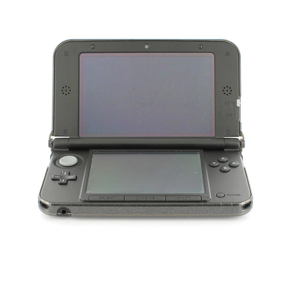 ZedLabz polycarbonate crystal hard case cover shell for Nintendo 3DS XL (Old 2012 model) protective armour - black glitter armor