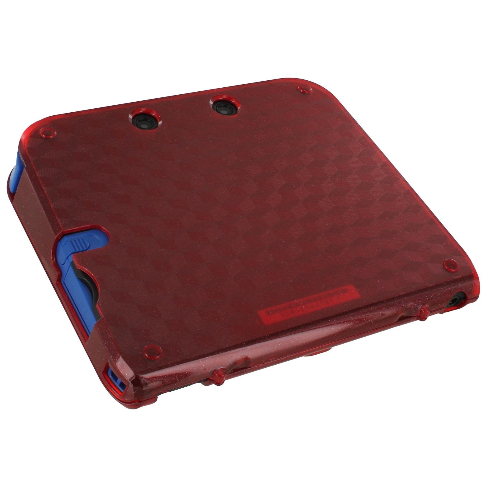 Zedlabz polycarbonate plastic hard case protective armour cover shell for Nintendo 2DS – red