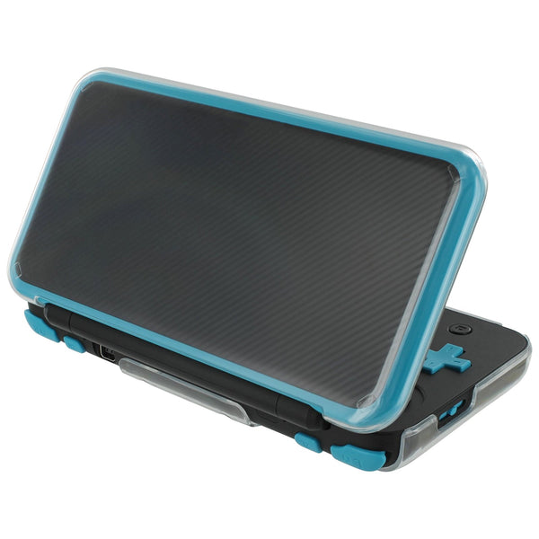 ZedLabz polycarbonate snap on poly case for Nintendo New 2DS XL - hard cover shell crystal clear protector armor - transparent