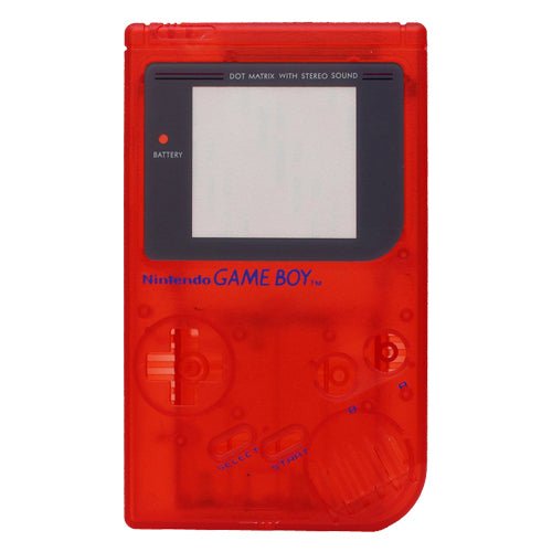 ZedLabz replacement housing shell case repair kit for Nintendo Game Boy DMG-01 - clear red