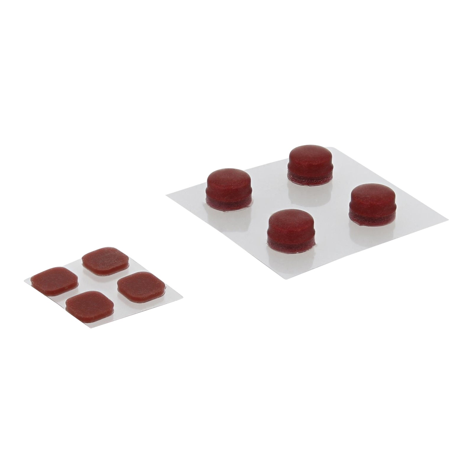 ZedLabz replacement rubber feet and screw cover set for Nintendo New 3DS XL (2015 model) - red