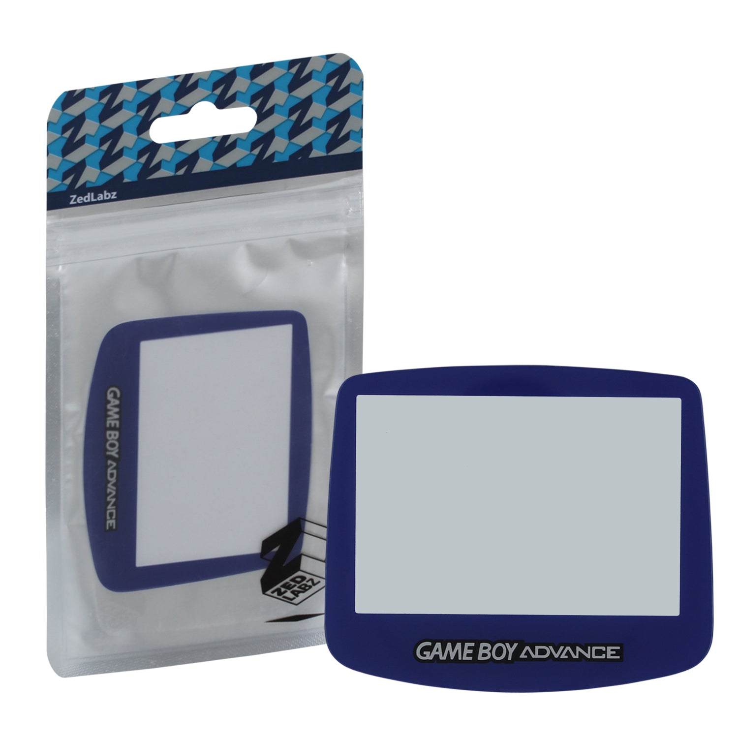ZedLabz replacement screen lens plastic cover for Nintendo Game Boy Advance - blue - 1