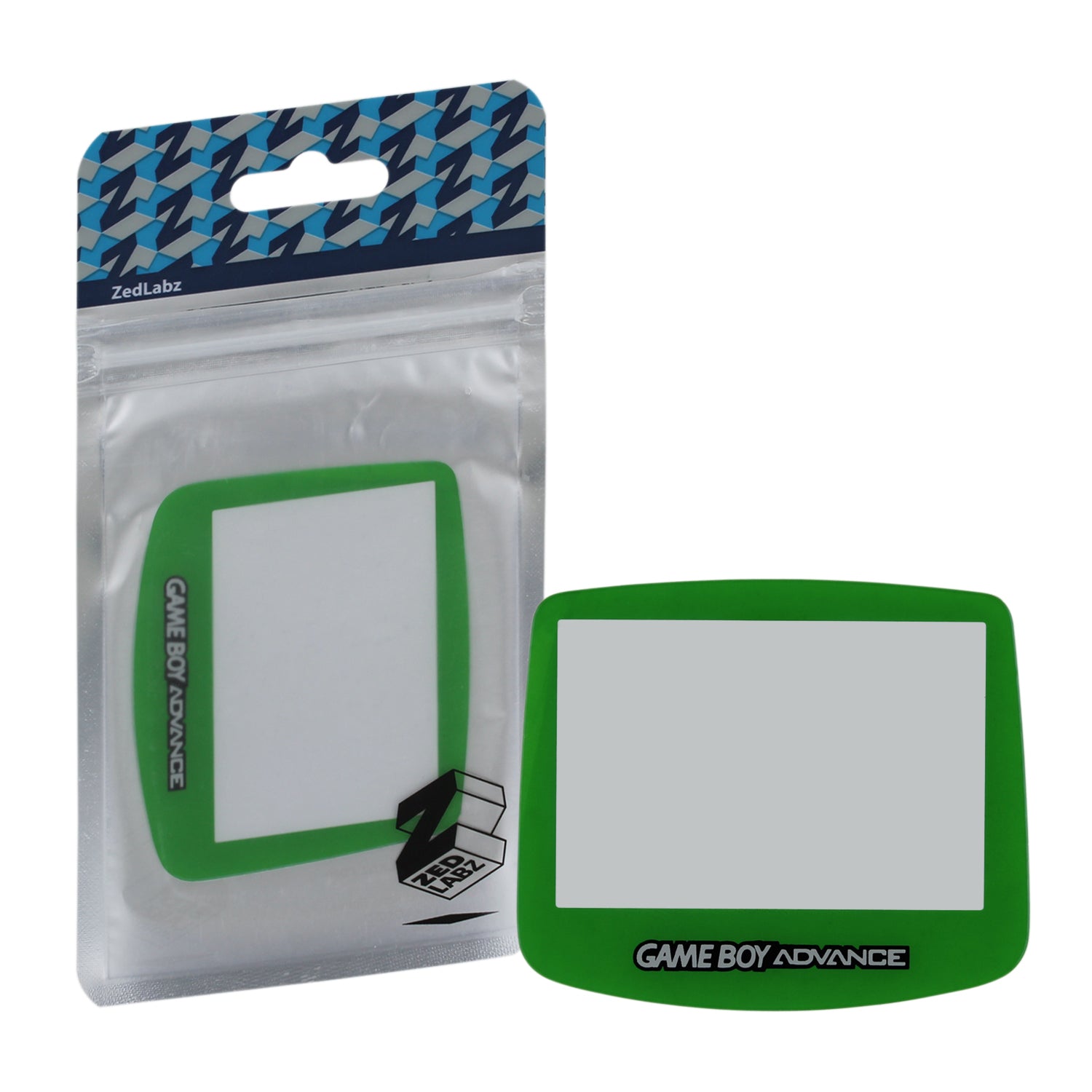 ZedLabz replacement screen lens plastic cover for Nintendo Game Boy Advance - green - 1