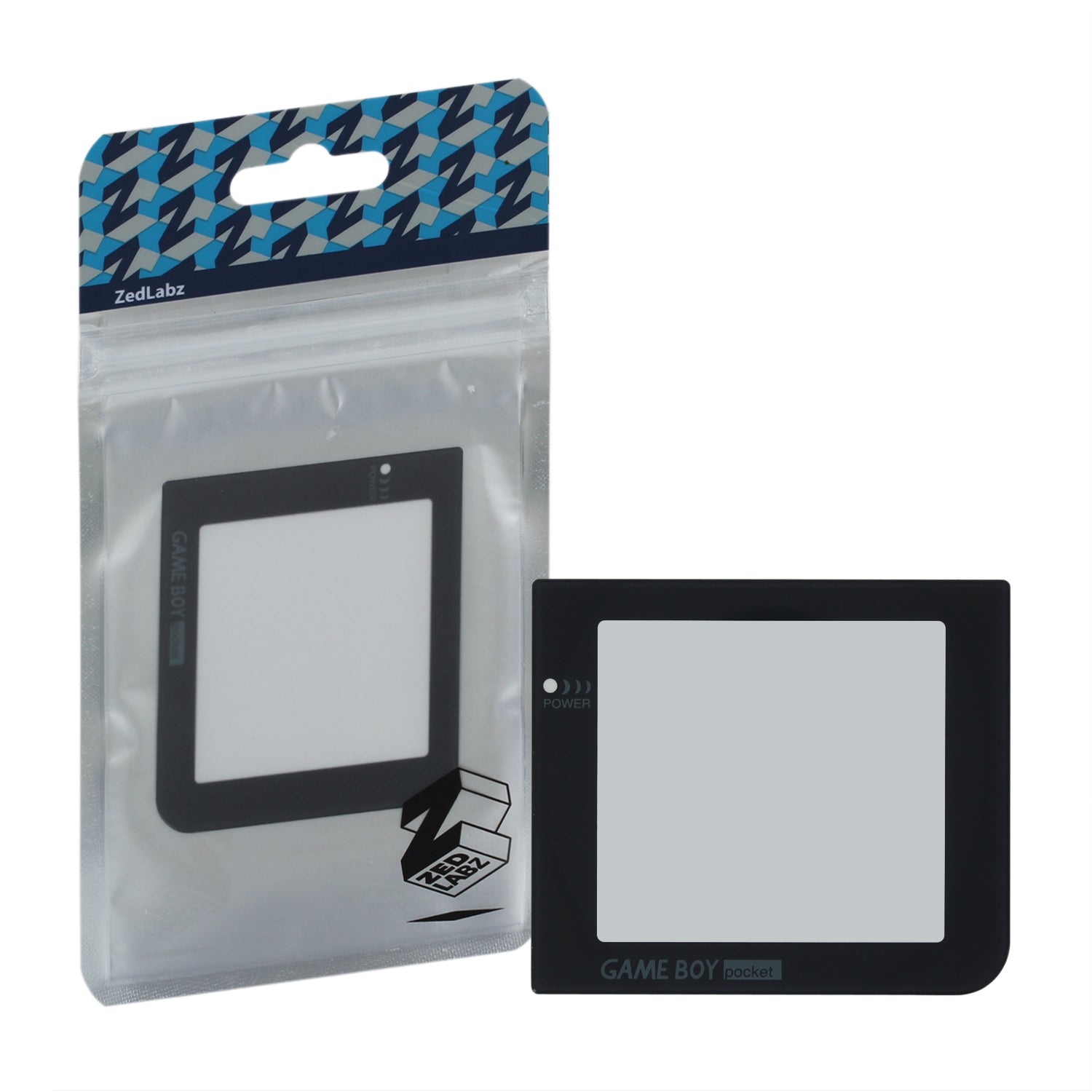ZedLabz replacement screen lens plastic cover for Nintendo Game Boy Pocket - Black