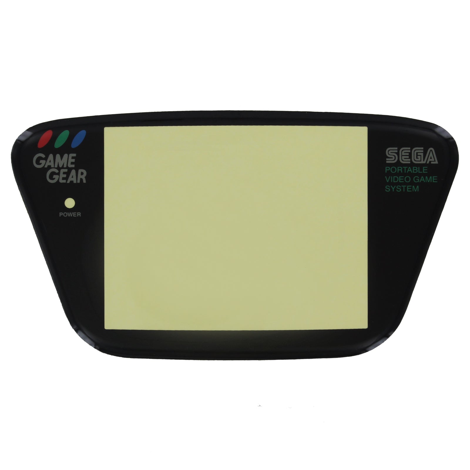 ZedLabz replacement screen lens plastic cover for Sega Game Gear handheld - black