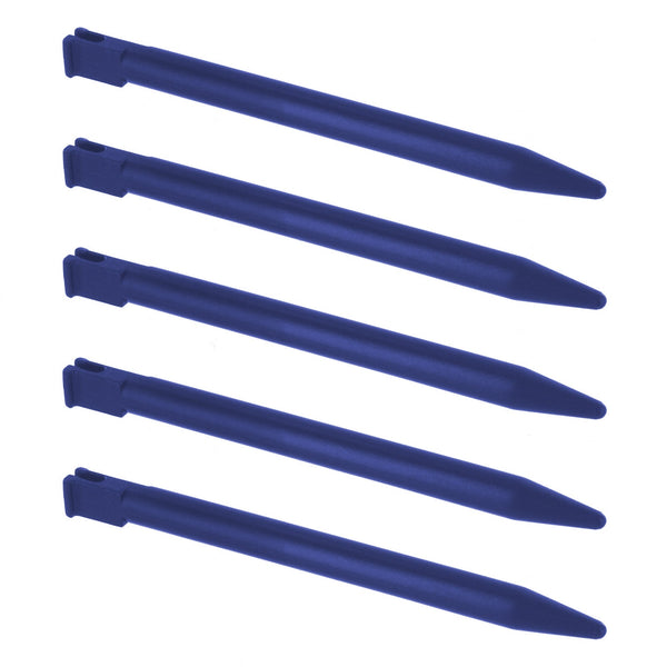ZedLabz replacement slot in stylus for Nintendo 3DS Original touch screen pen - 5 pack dark blue