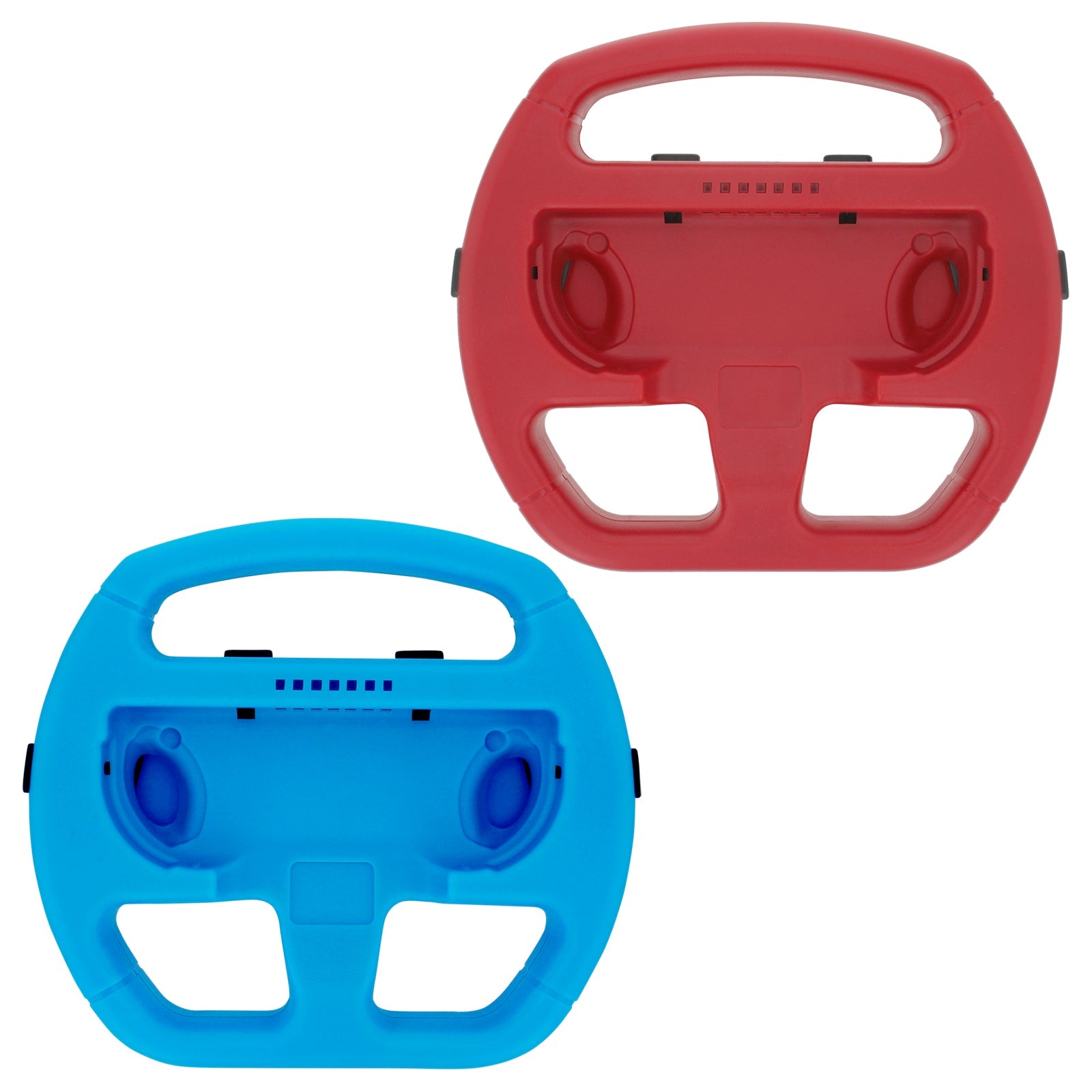 ZedLabz steering wheel grip attachement for Nintendo Switch Joy-Con controllers - 2 pack red & blue