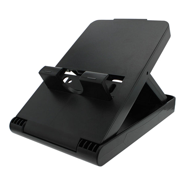 ZedLabz tabletop multi angle foldable stand for Nintendo Switch with charging port access - black