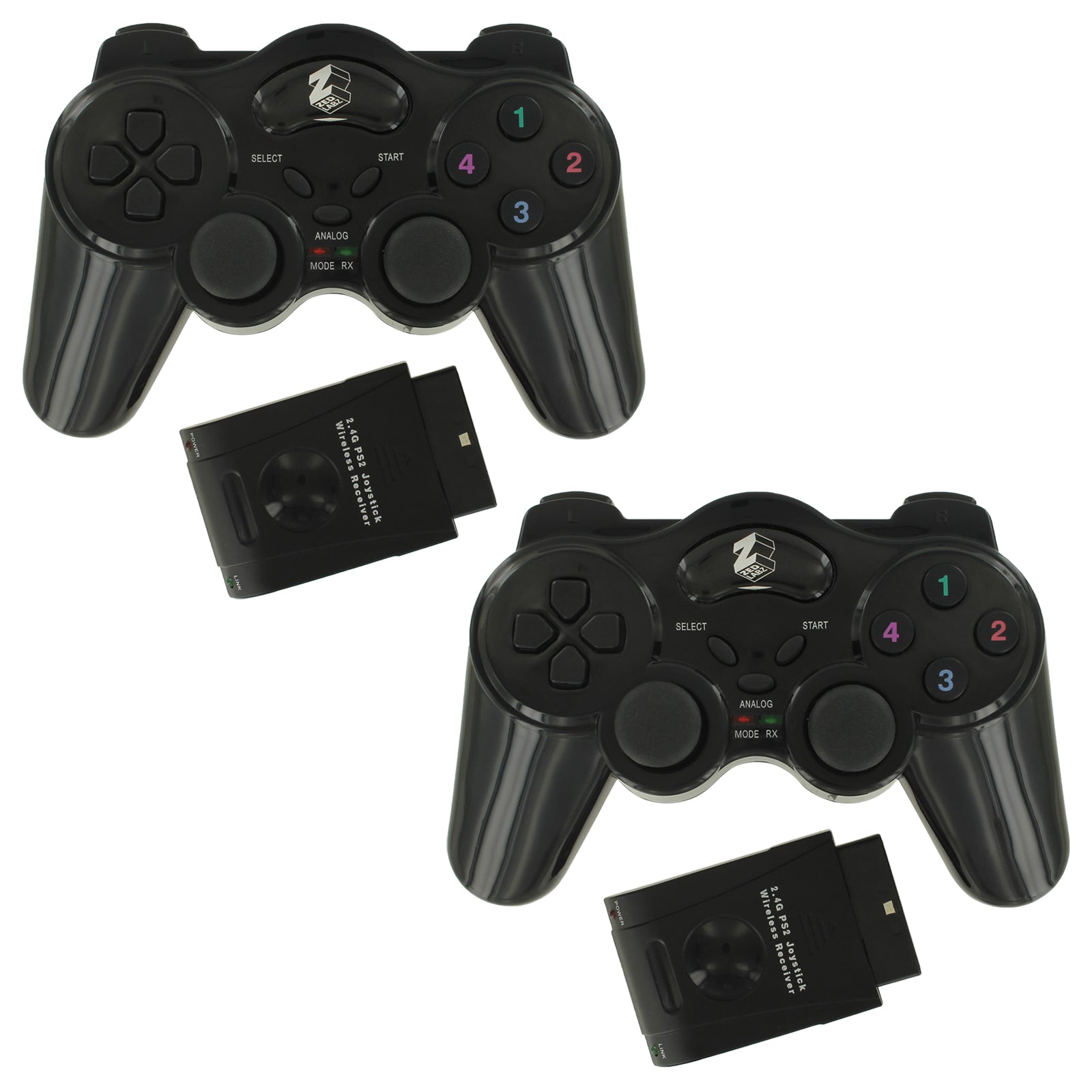 ZedLabz wireless RF double shock vibration controller for Sony PlaySta ZedLabz wireless RF double shock vibration controller for Sony PlaySta