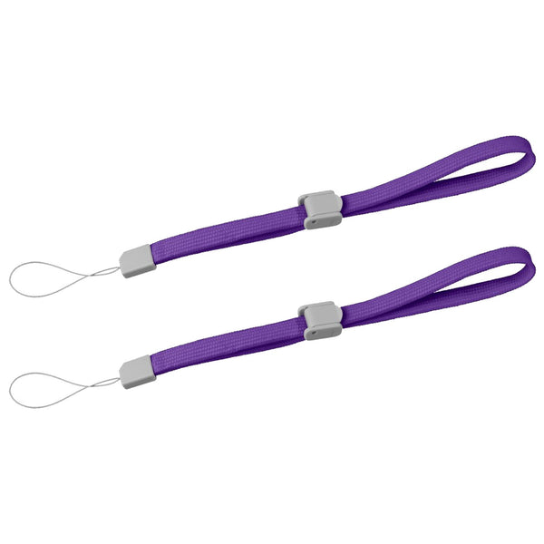 ZedLabz wrist strap for Nintendo DS DSi 2DS 3DS, Wii U, Sony PSP, PS Vita PS3 Move – 2pk Purple