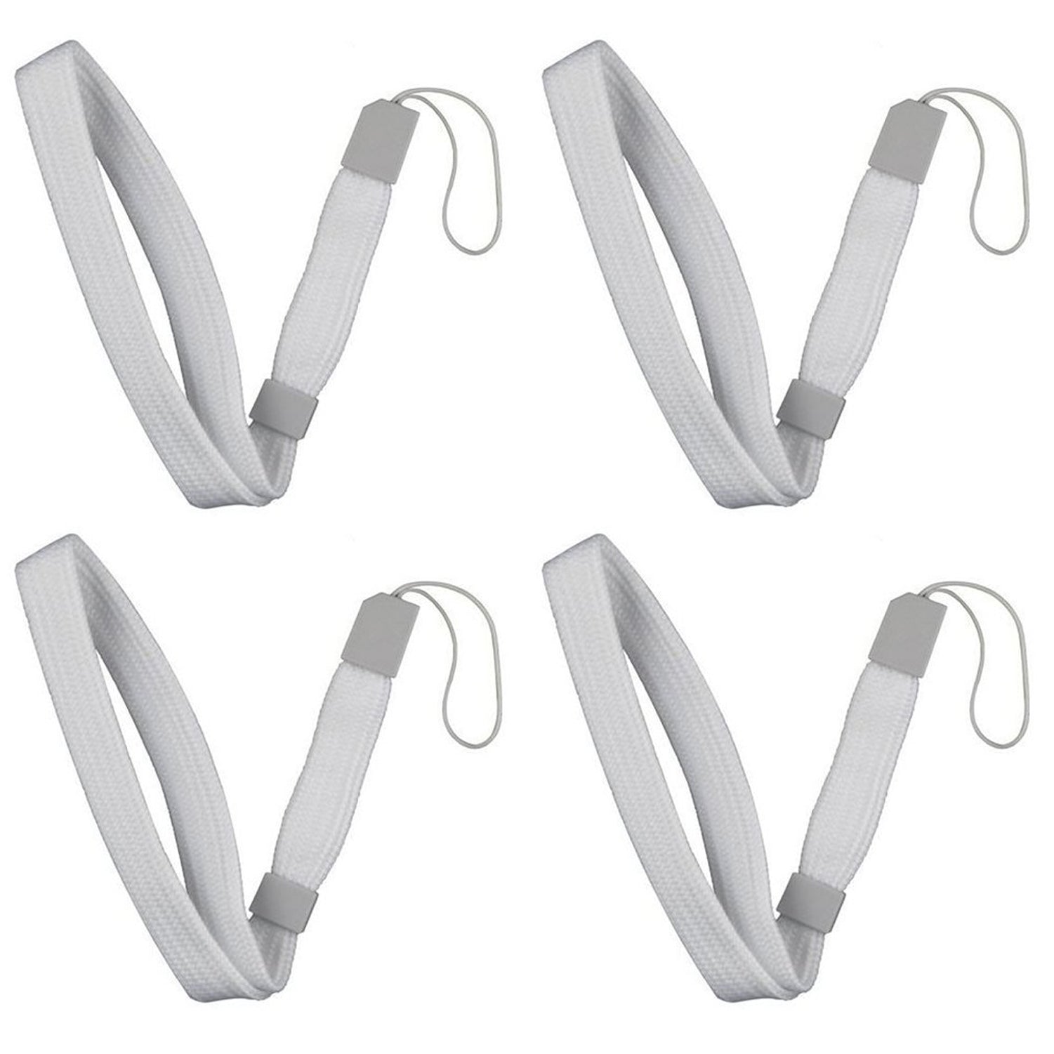 ZedLabz wrist strap for Nintendo DS DSi 2DS 3DS, Wii U, Sony PSP, PS Vita PS3 Move – 4pk white - 1