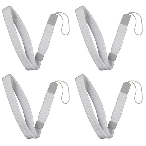 ZedLabz wrist strap for Nintendo DS DSi 2DS 3DS, Wii U, Sony PSP, PS Vita PS3 Move – 4pk white