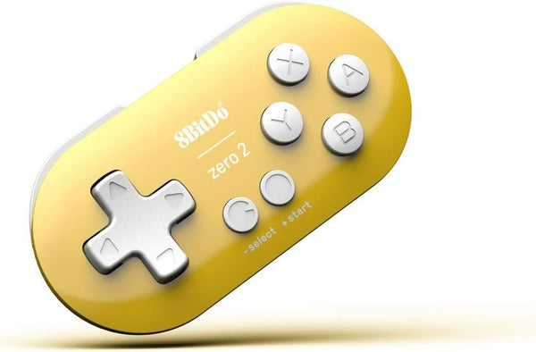 Zero 2 mini Bluetooth controller for Switch, Windows, macOS & Android - Yellow Edition | 8BitDo - 1