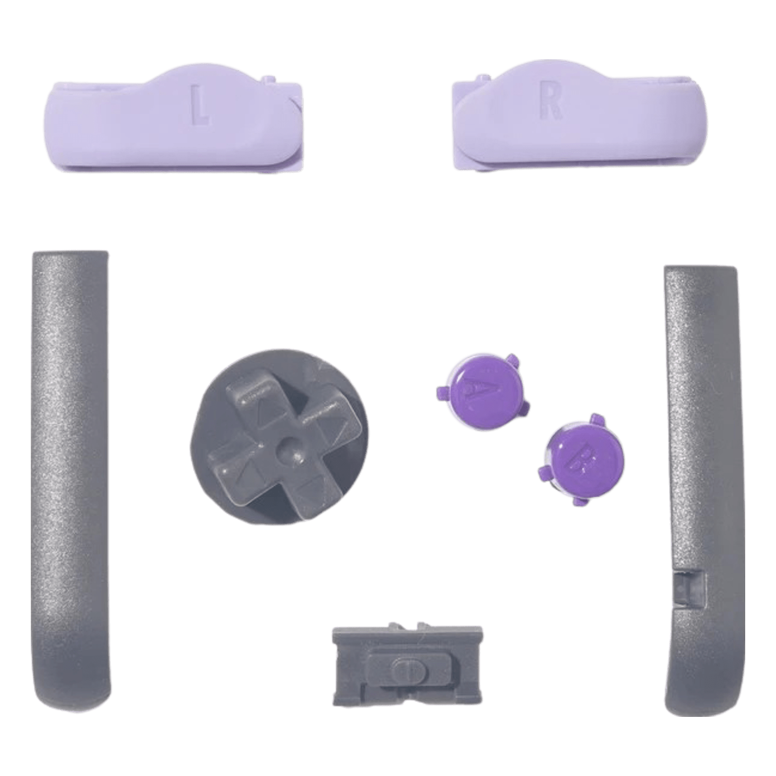 Button set for Nintendo Game Boy Advance handheld console complete set - SNES Purple & Grey | Funnyplaying
