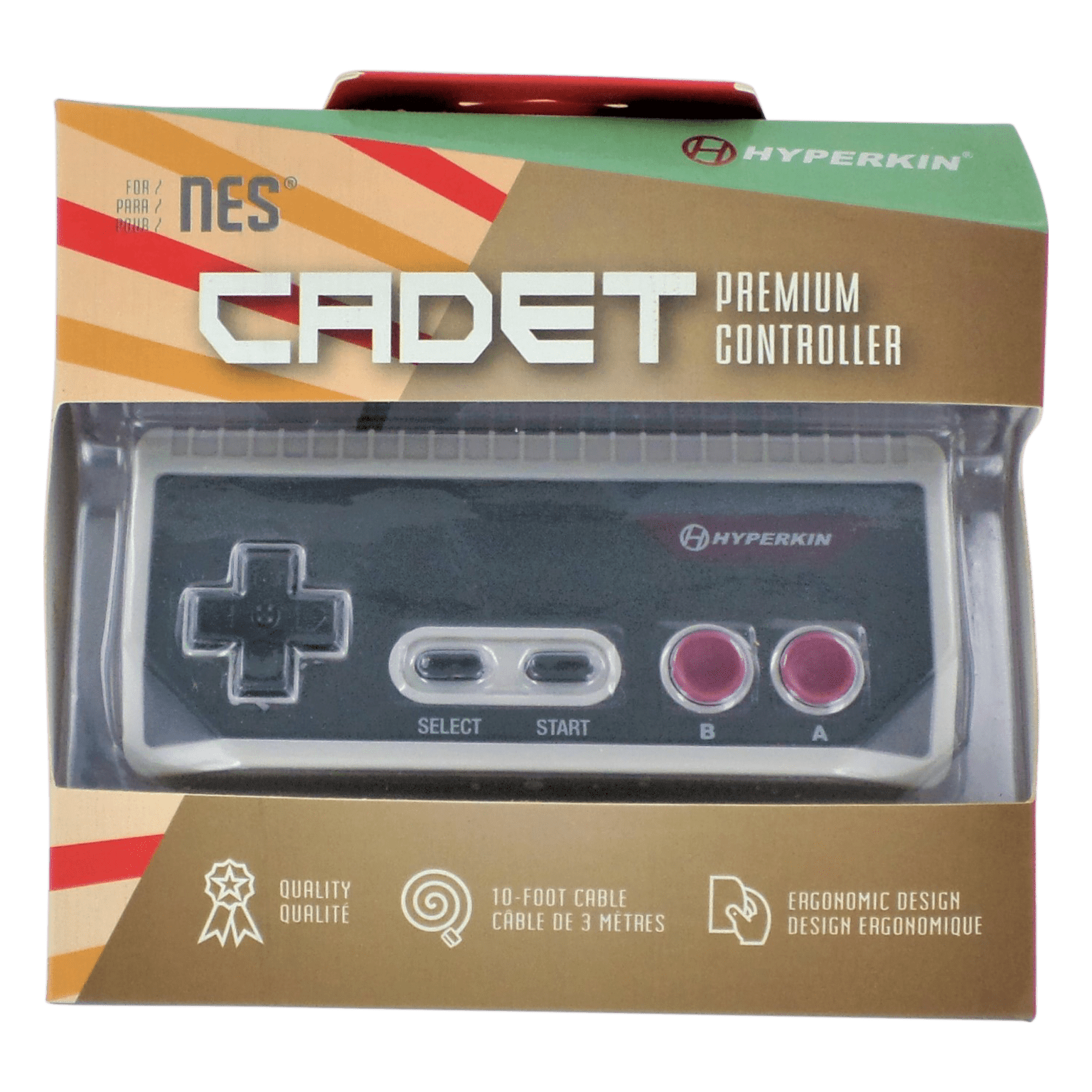 Cadet wired premium controller gamepad for Nintendo NES wiht 10ft (3M) cable | Hyperkin