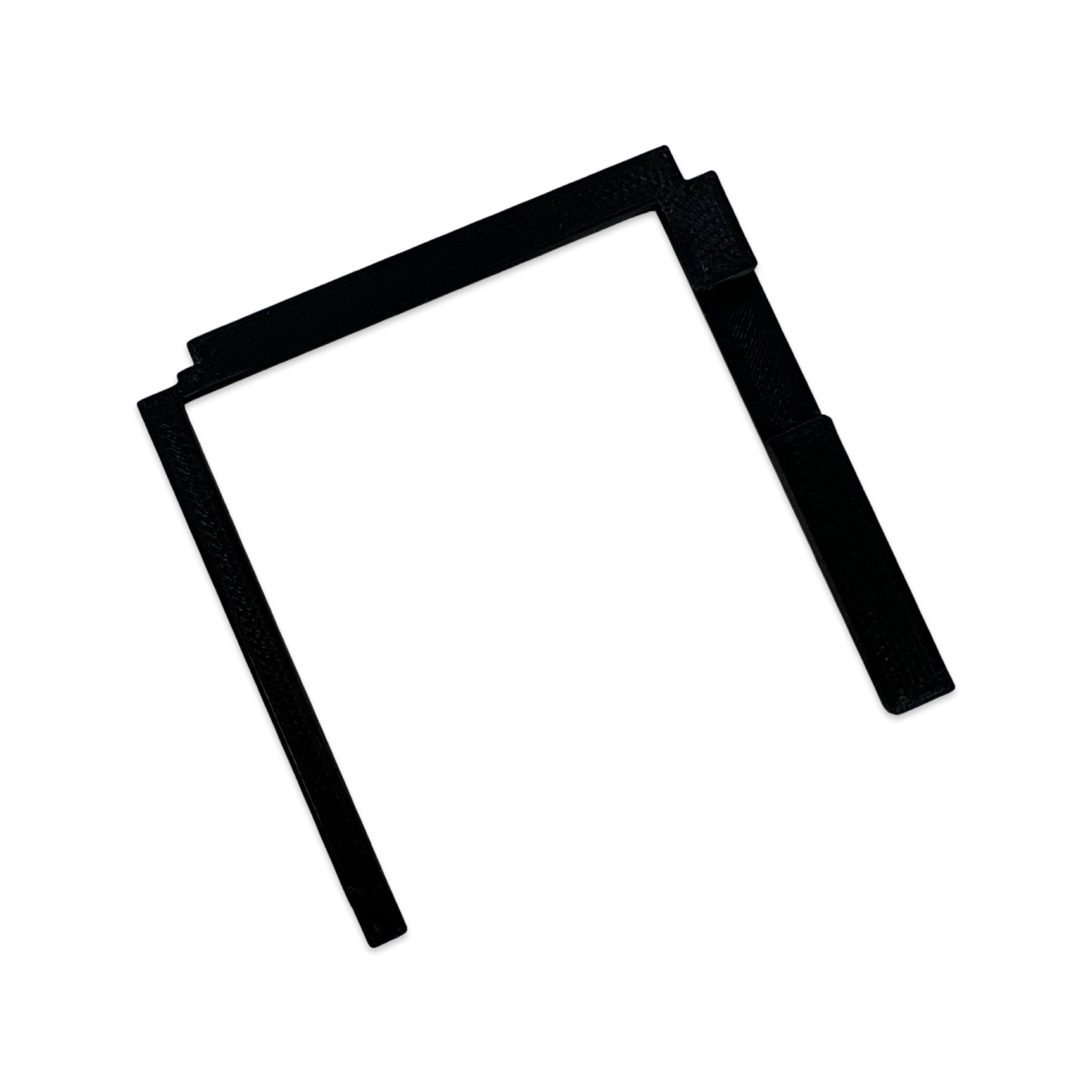 Centering Bracket for Nintendo Game Boy Color drop in 2.2" TFT screen kit 3D printed - Black | ZedLabz