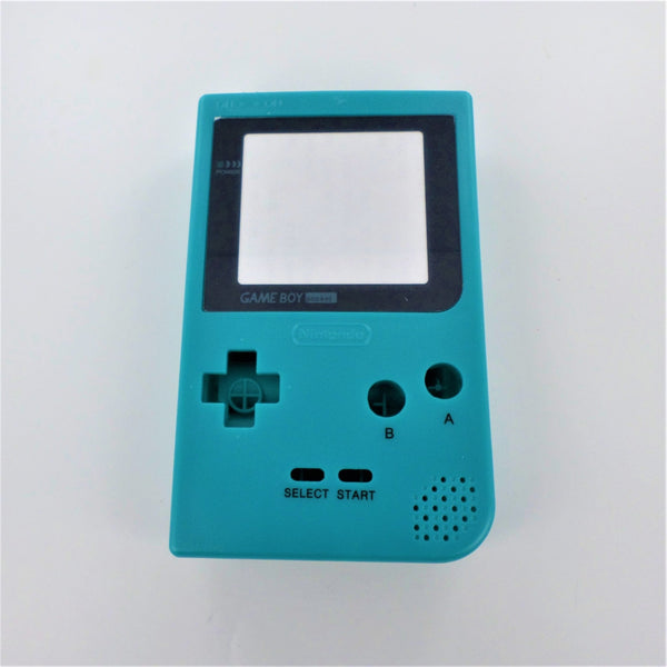 Full housing shell for Nintendo Game Boy Pocket console complete case repair kit replacement - Teal Green | ZedLabz
