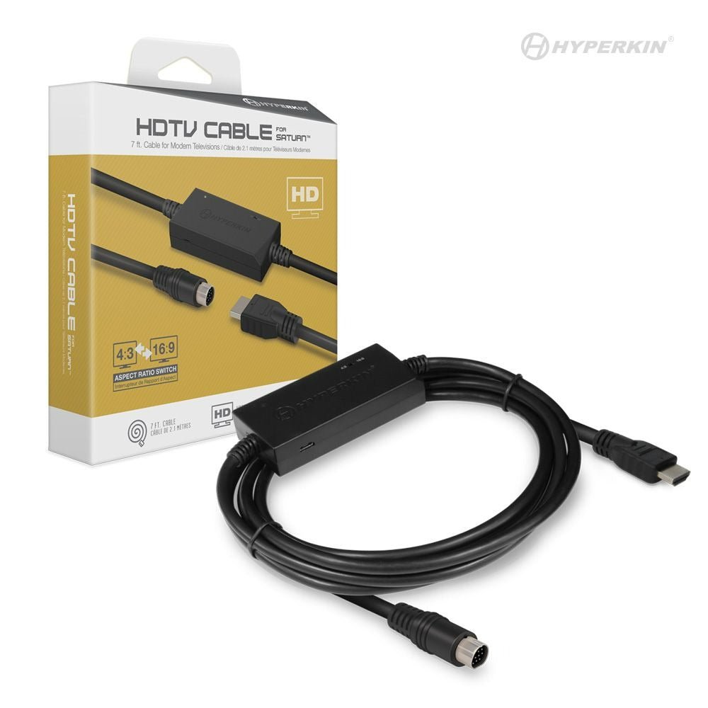 HDMI Adapter HDTV cable for Sega Saturn 720p 16:9 & 4:3 aspect ratio support USB powered | Hyperkin