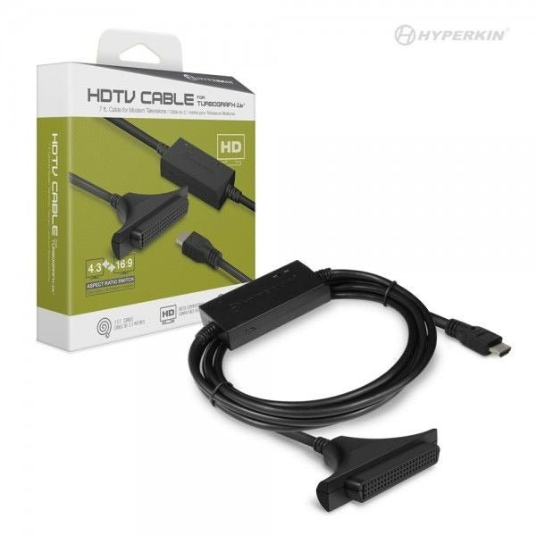 HDMI Adapter HDTV cable for TurboGrafx 16 720p 16:9 & 4:3 aspect ratio support USB powered | Hyperkin
