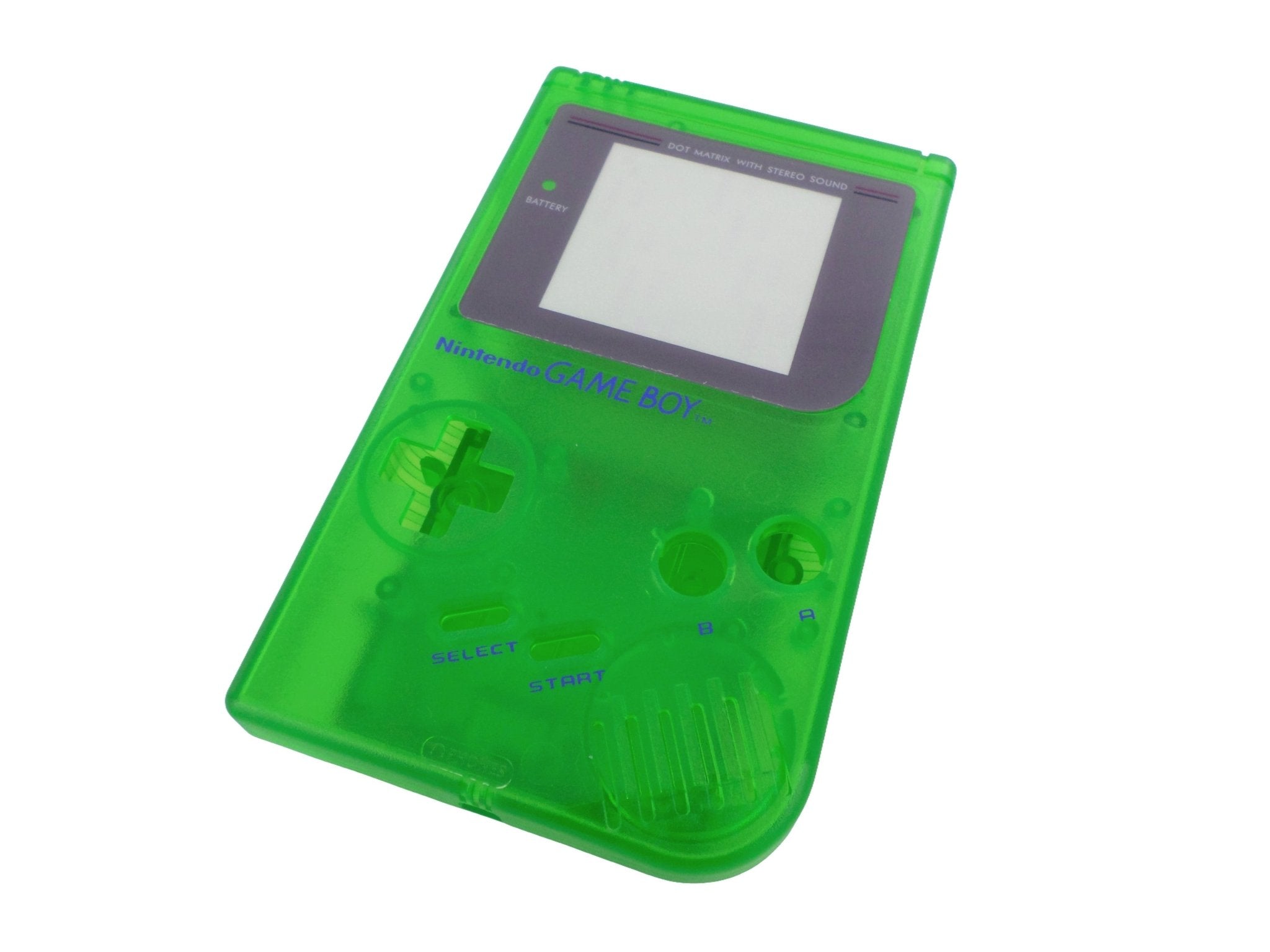 Housing for Nintendo Game Boy DMG - 01 full repair kit console shell - Clear Green | ZedLabz - 1