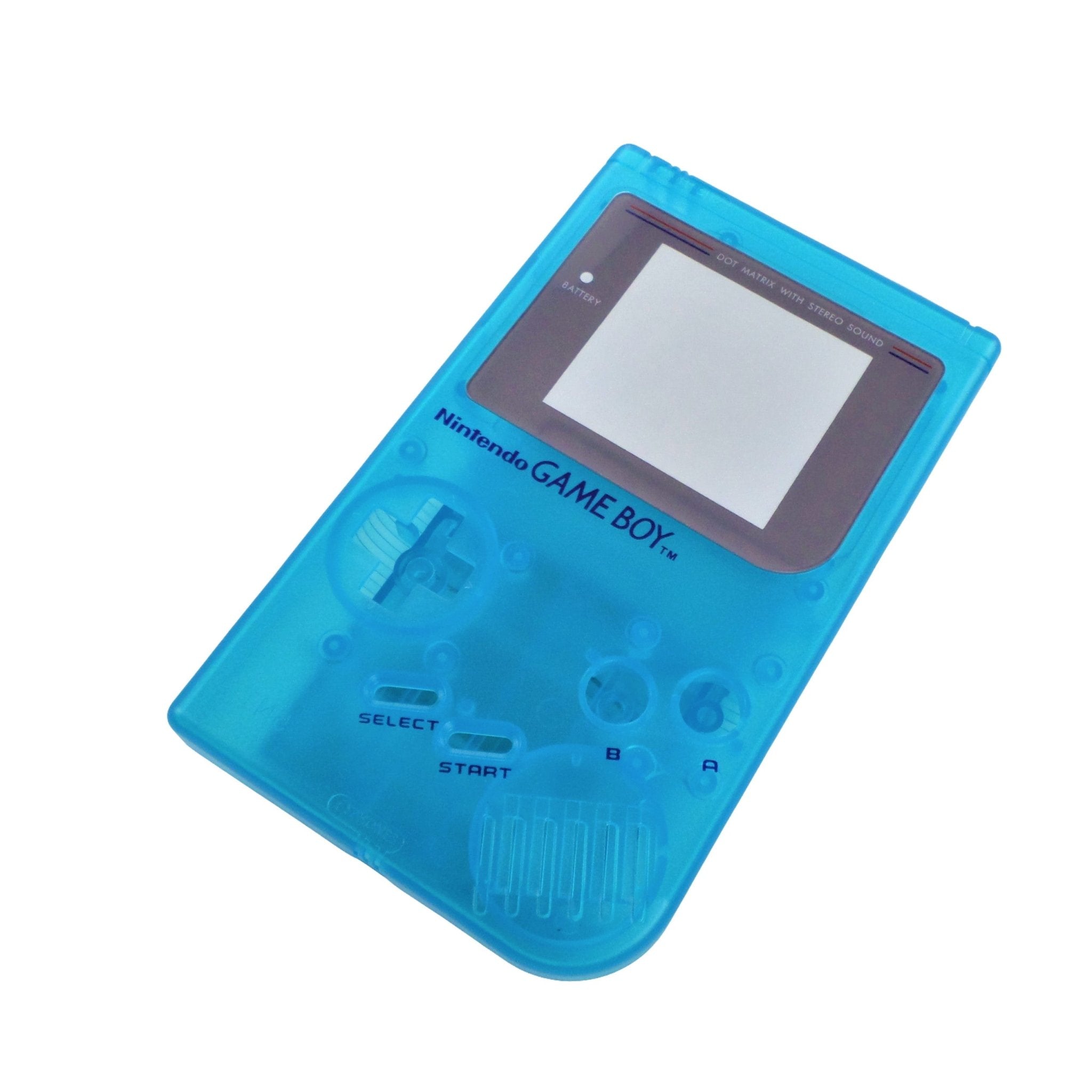 Housing shell case repair kit for Nintendo Game Boy DMG-01 replacement - Clear Light Blue | ZedLabz