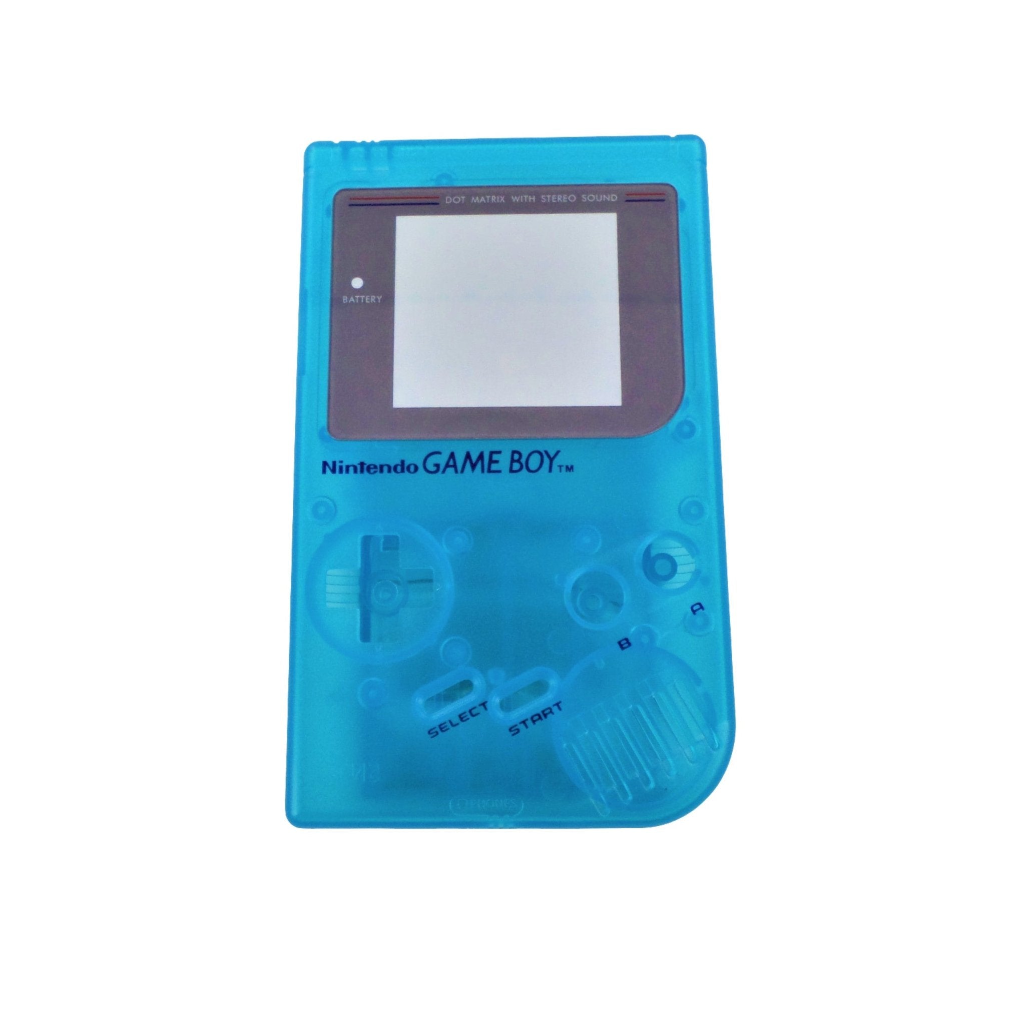 Housing shell case repair kit for Nintendo Game Boy DMG-01 replacement - Clear Light Blue | ZedLabz