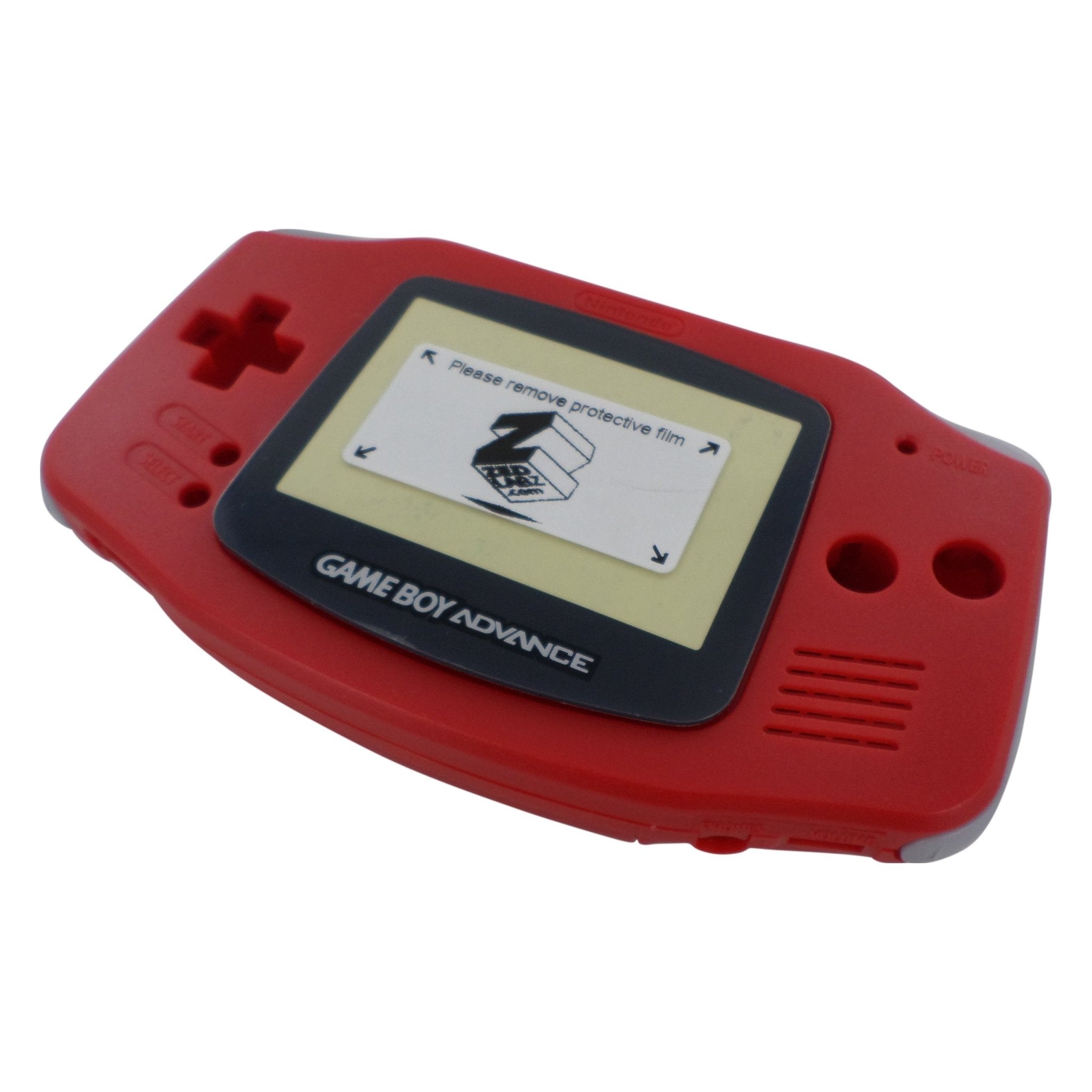 Housing shell for Game Boy Advance Nintendo replacement kit - Red | ZedLabz - 1