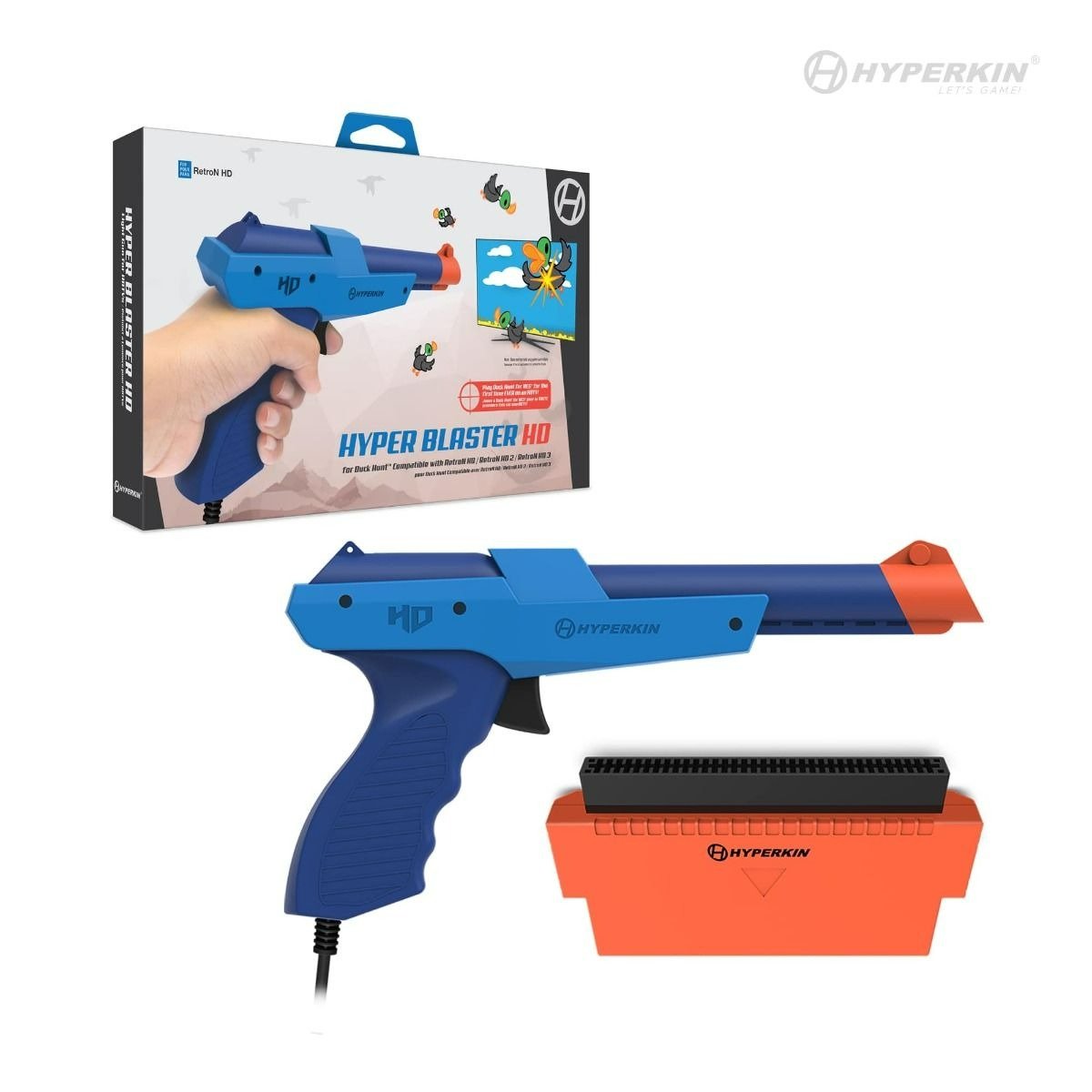 Hyper Blaster HD HDTV light gun for Nintendo NES Duck Hunt game | Hyperkin