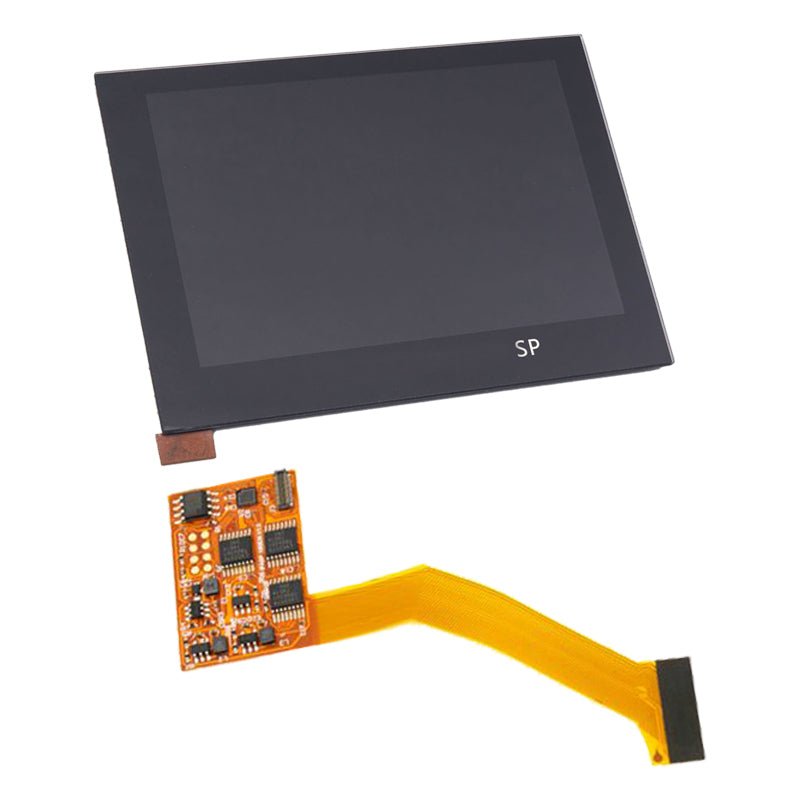 IPS LCD screen kit for Nintendo Game Boy Advance SP GBA SP bonded lens internal replacement | Funnyplaying
