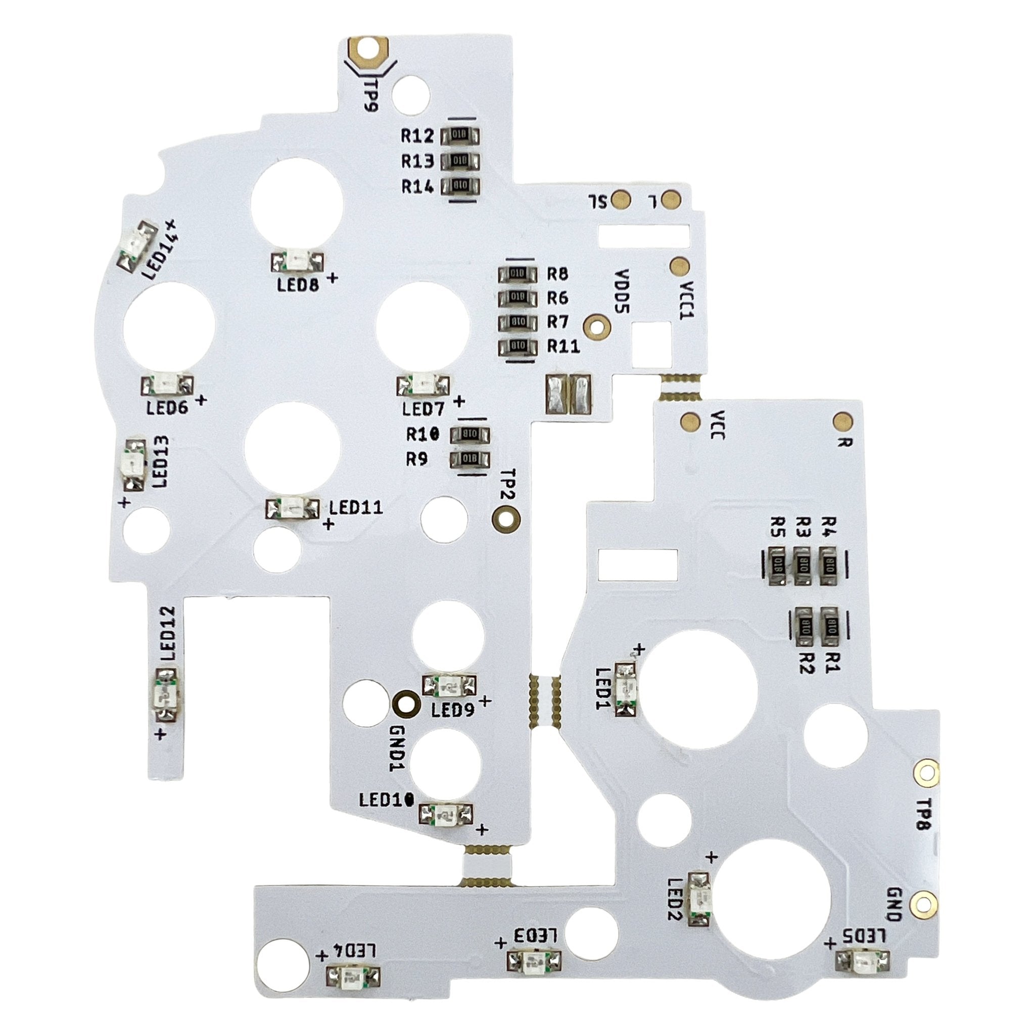 LED button mod for Nintendo Game Boy Advance AGB-001 handheld console flex board | Natalie the Nerd