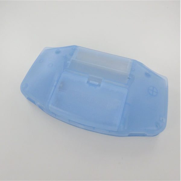 Modified housing front & back shell for IPS LCD screen Nintendo Game Boy Advance replacement - Transparent Powder Blue | Funnyplaying