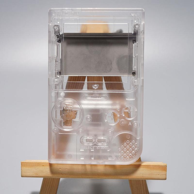 Modified IPS screen ready housing shell for Nintendo Game Boy Pocket console - Clear | Funnyplaying