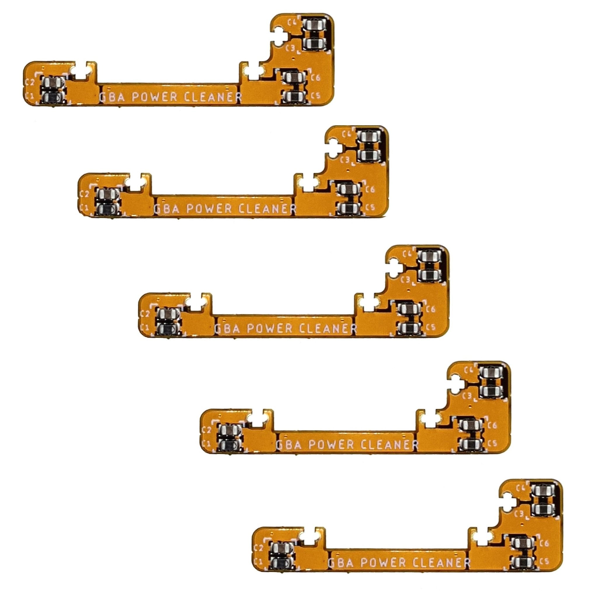 Power cleaner for Game Boy Advance flex ribbon cable Nintendo GBA easy install capacitor mod for IPS & Lipo audio noise reduction filter - 5 pack | Helder Game Tech