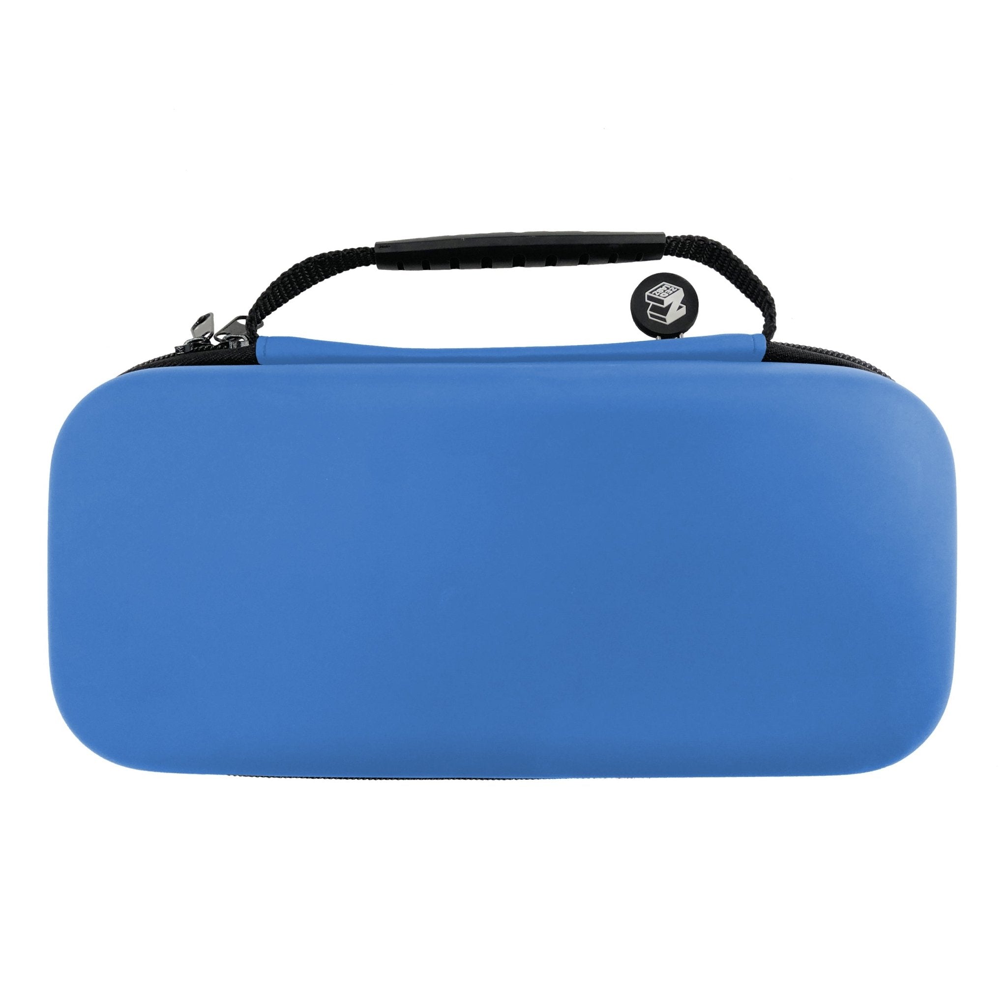 Premium EVA carry case for Nintendo Switch hard protective travel case with built in game storage - Blue | Zedlabz