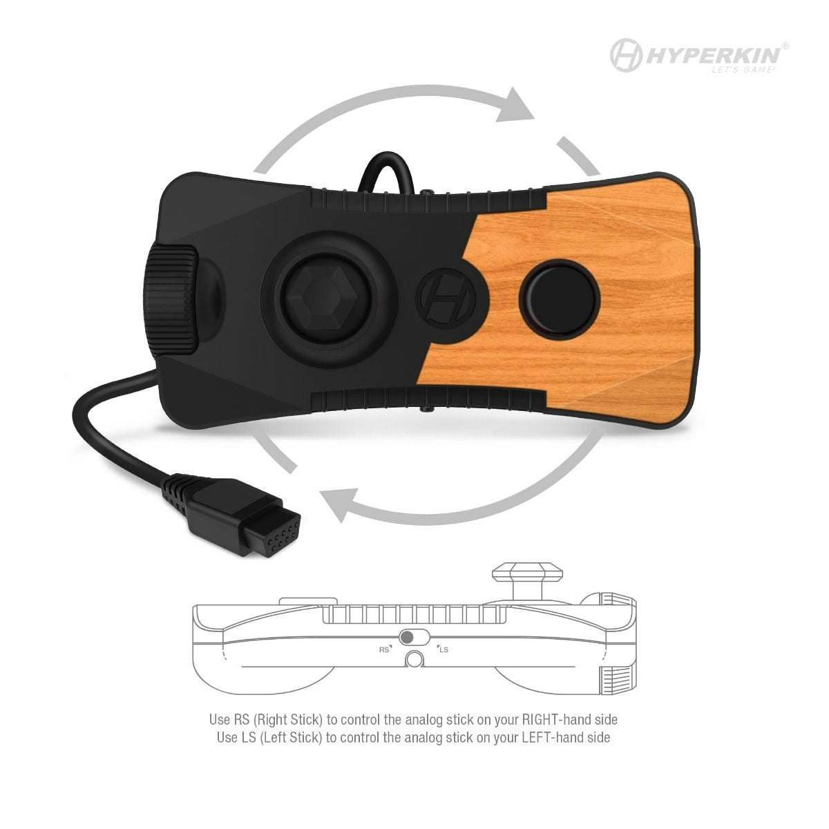 Ranger premium wired ergonomic gampad controller with paddle for Atari 2600 | Hyperkin