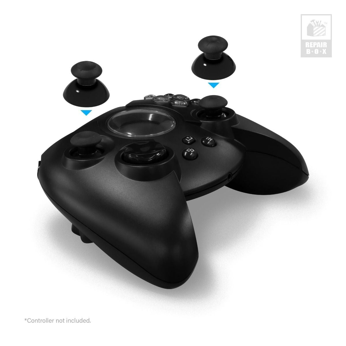 Replacement analog rubber thumbsticks grip sticks for Hyperkin Duke controller - 2 pack black | Hyperkin