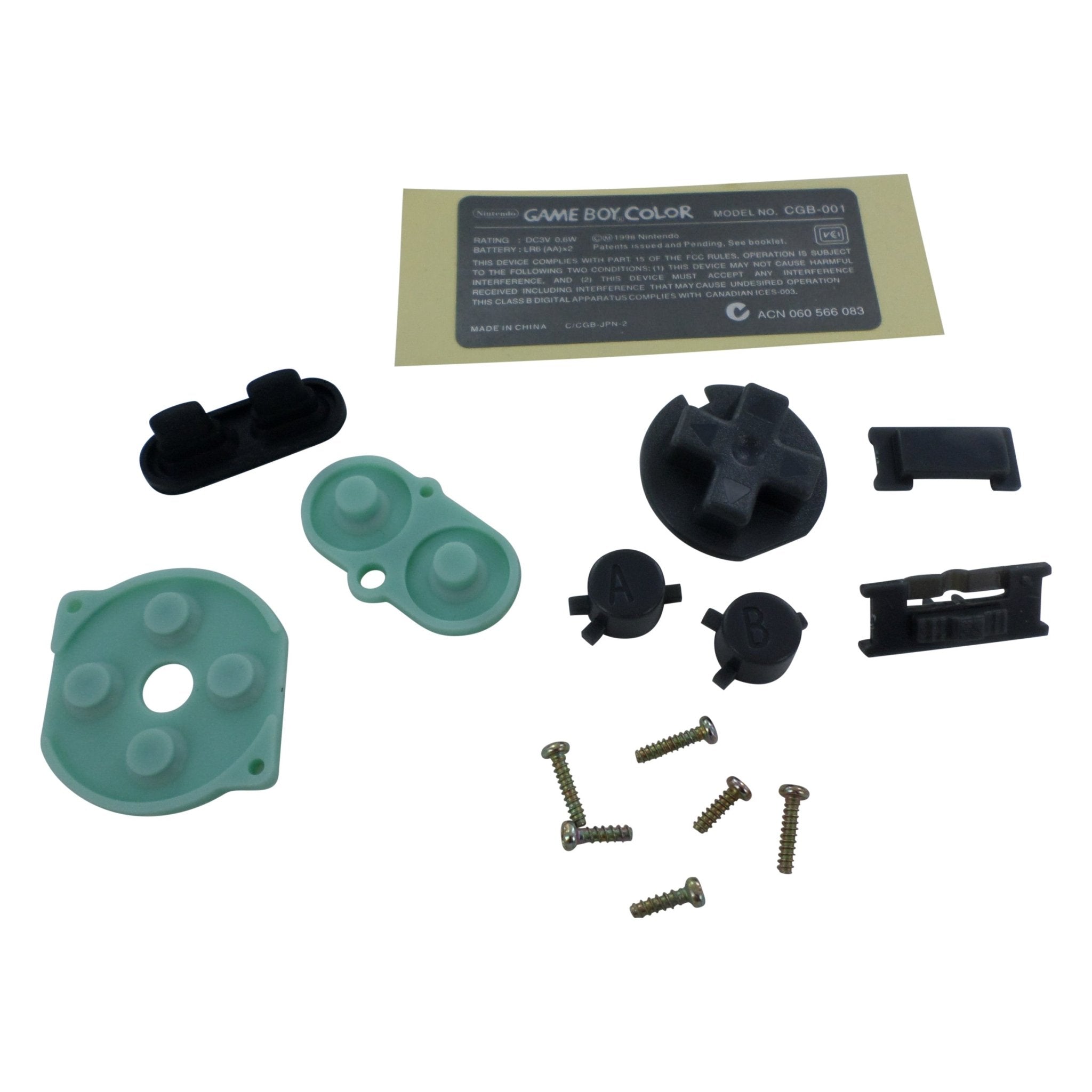 Replacement housing shell case repair kit for Nintendo Game Boy Color GBC (Colour) - Kiwi Green | ZedLabz - 2
