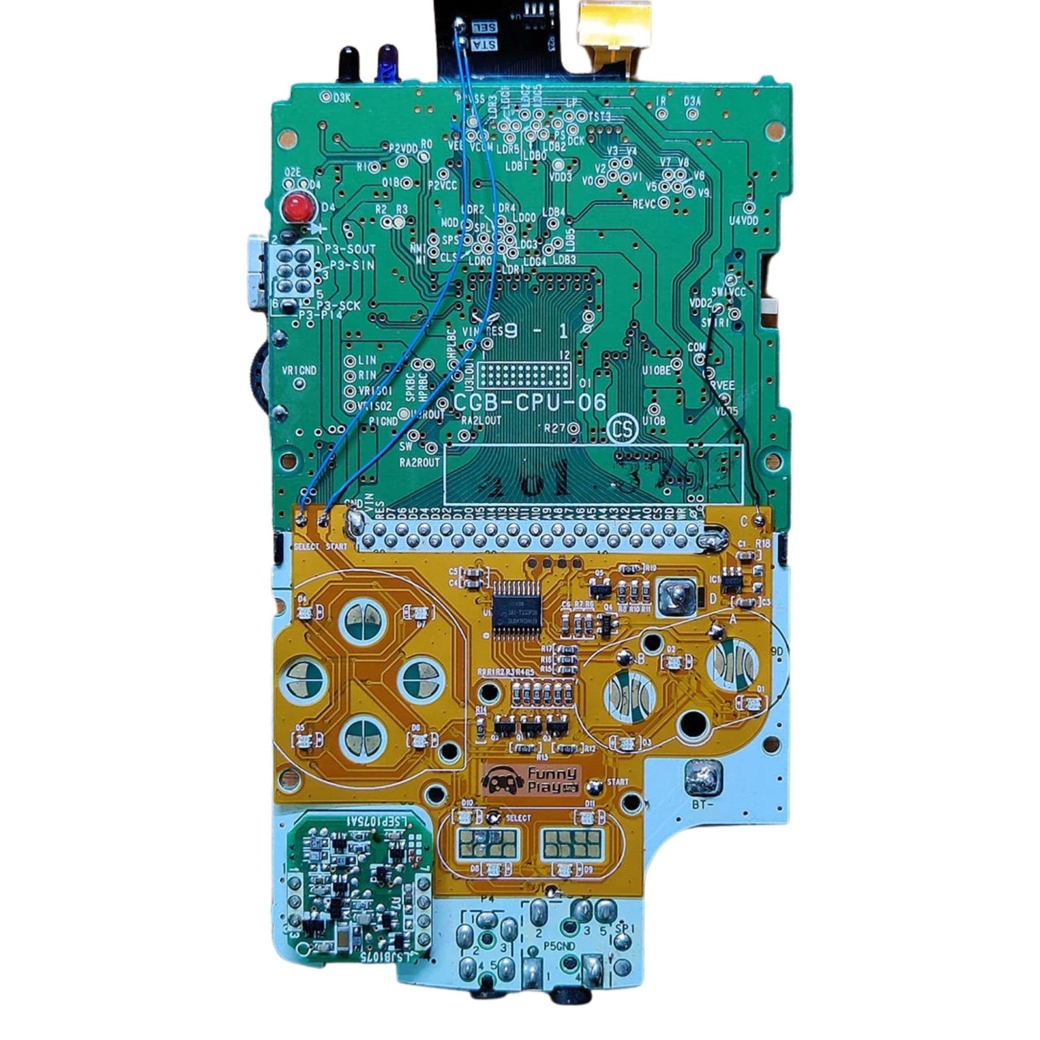 Game Boy Color LED mod funnyplaying